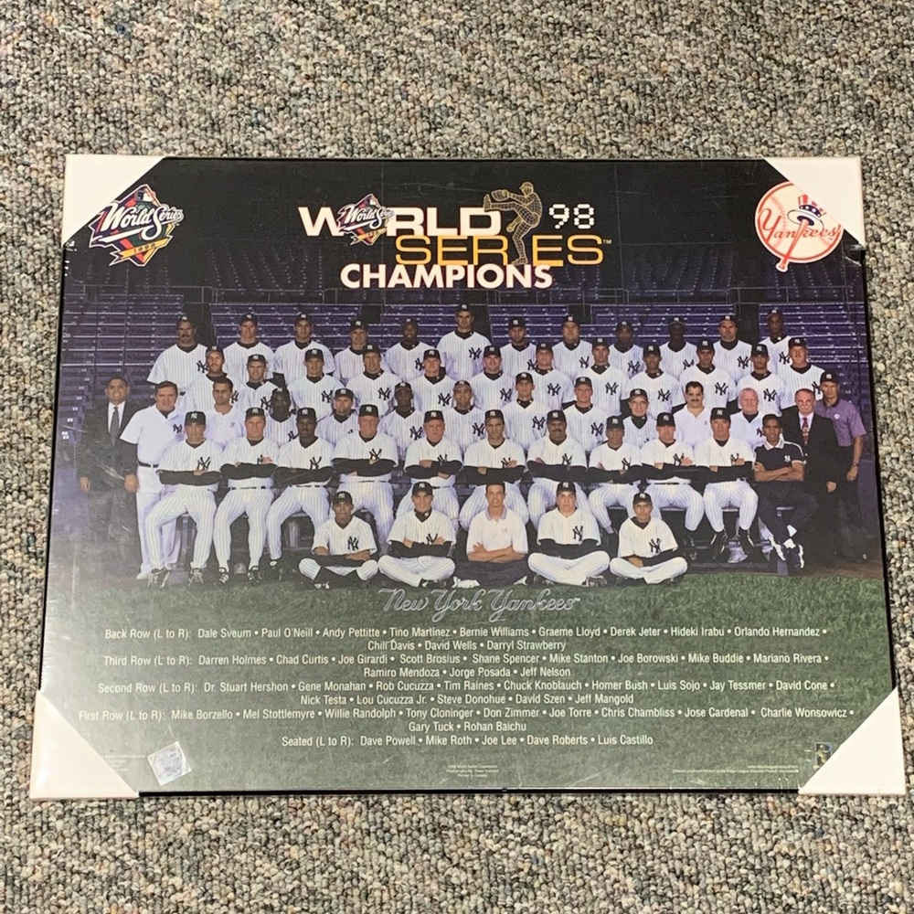 New York Yankees 1998 Championship Team   Picture Plaque